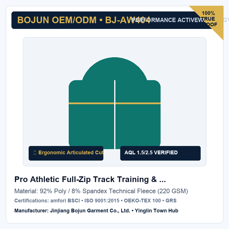 Pro Athletic Full-Zip Track Training & Warm-Up Jacket