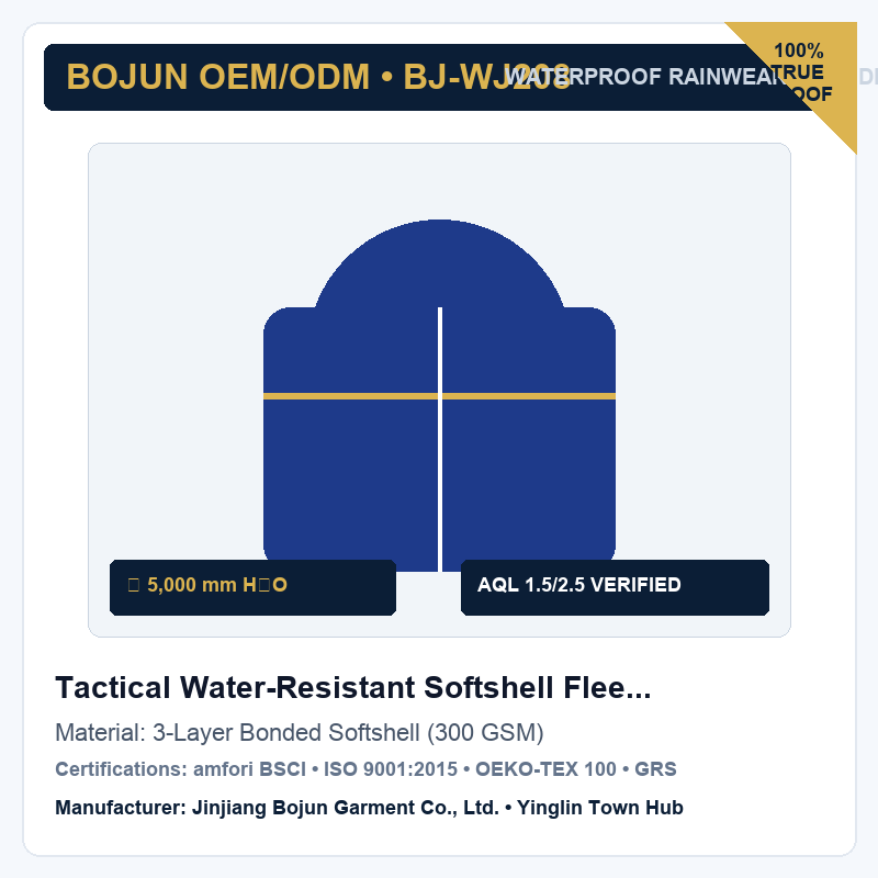 Tactical Water-Resistant Softshell Fleece-Lined Jacket