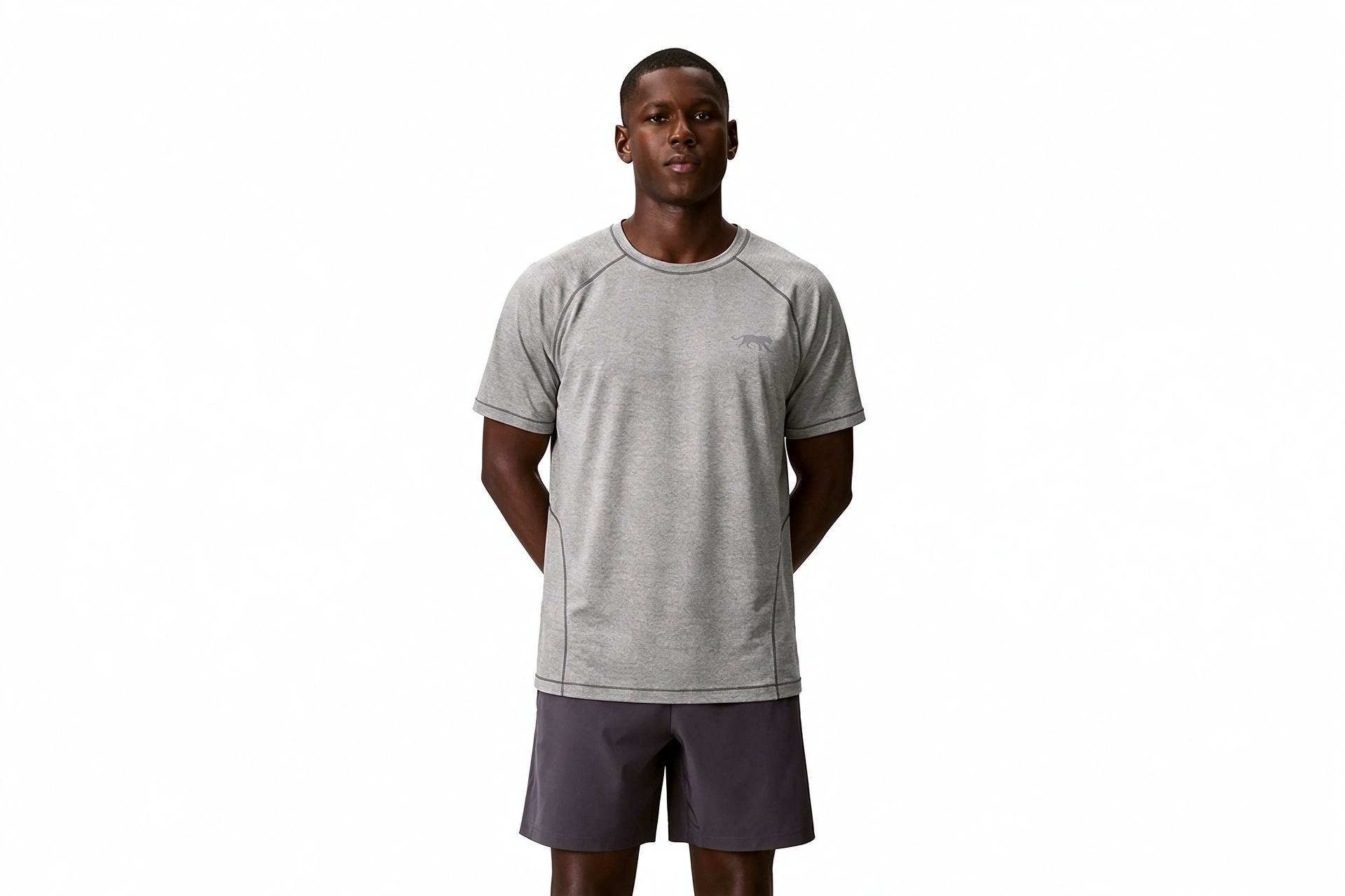 Men's Lightweight Workout Running Tee, Breathable Stretch Active Casual T Shirt
