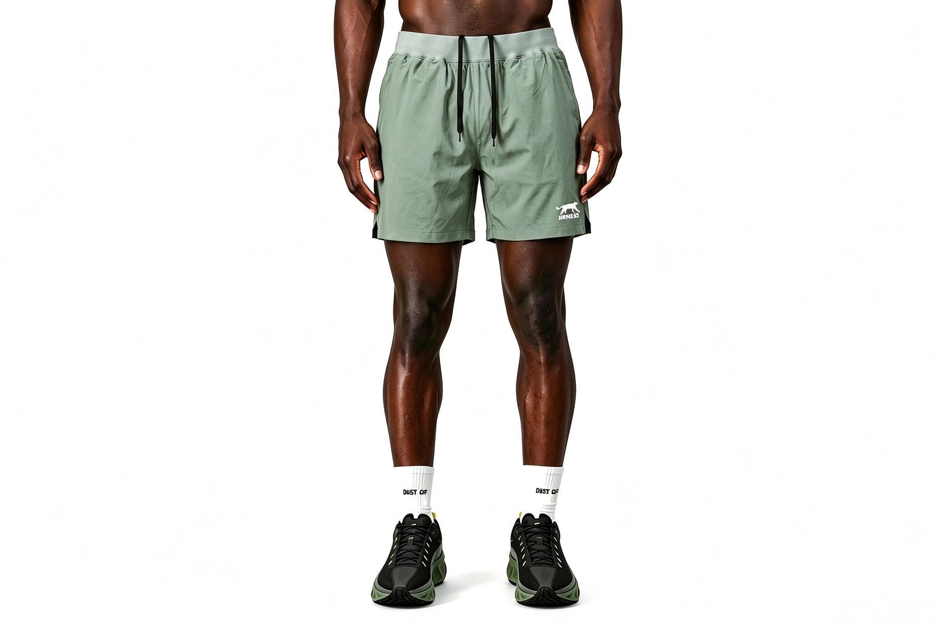 Men's Studio-Fit Active Shorts, Contrast Waist Lightweight Athletic Short Pants